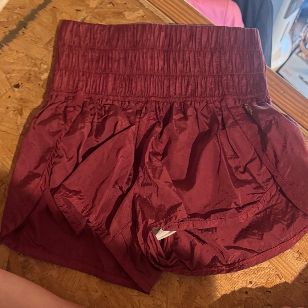 FP Movement by Free People Maroon Athletic Shorts